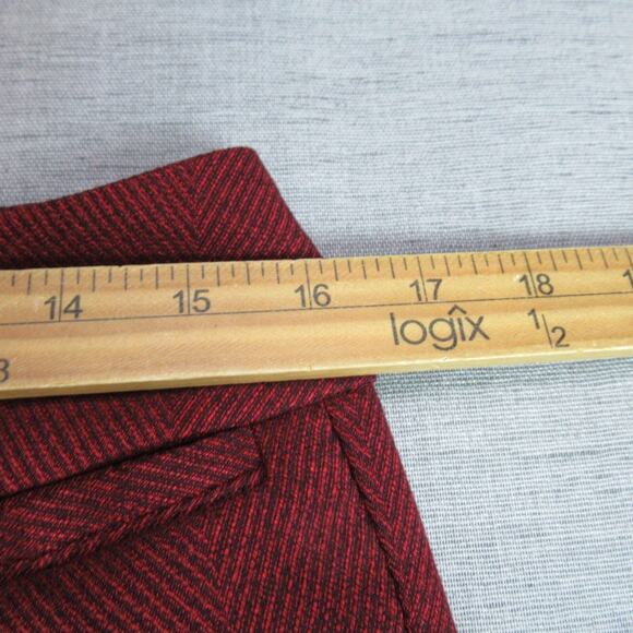 7th Avenue Suiting Collection Pants Womens 10 Red Dress Straight Classy Work - Picture 11 of 15